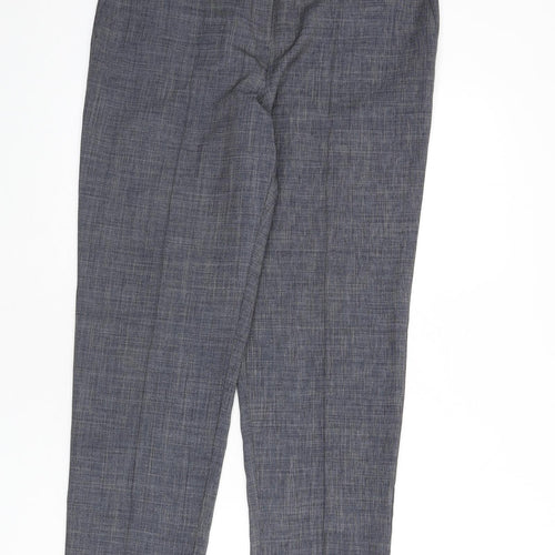 NEXT Womens Blue Polyester Dress Pants Trousers Size 12 L25 in Regular Zip