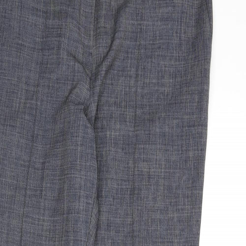NEXT Womens Blue Polyester Dress Pants Trousers Size 12 L25 in Regular Zip