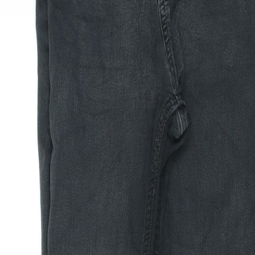 H&M Womens Black Cotton Skinny Jeans Size 10 L27 in Regular Zip