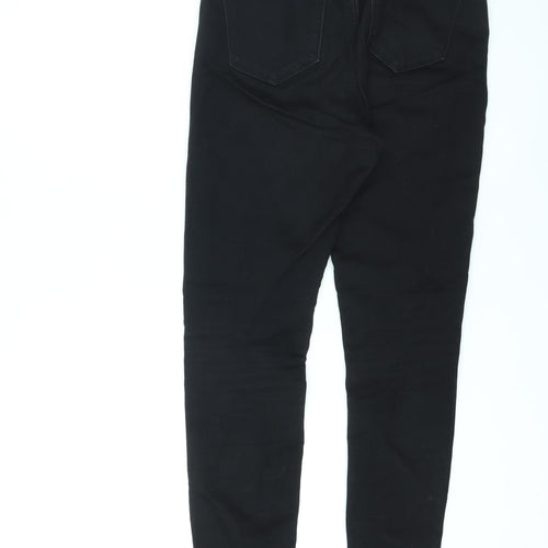 Denim & Co. Womens Black Cotton Skinny Jeans Size 12 L27 in Regular Zip