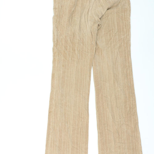 Sprit Womens Beige Polyester Trousers Size 26 in L29 in Regular Zip