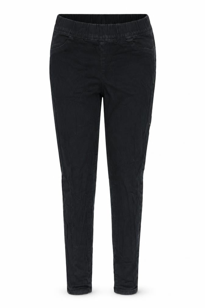 Denim & Co. Womens Black Cotton Jegging Jeans Size 14 L26 in Regular