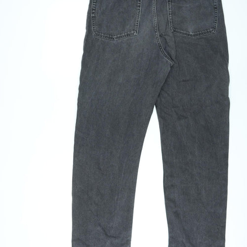 ASOS Womens Black Cotton Straight Jeans Size 34 in L31 in Regular Zip