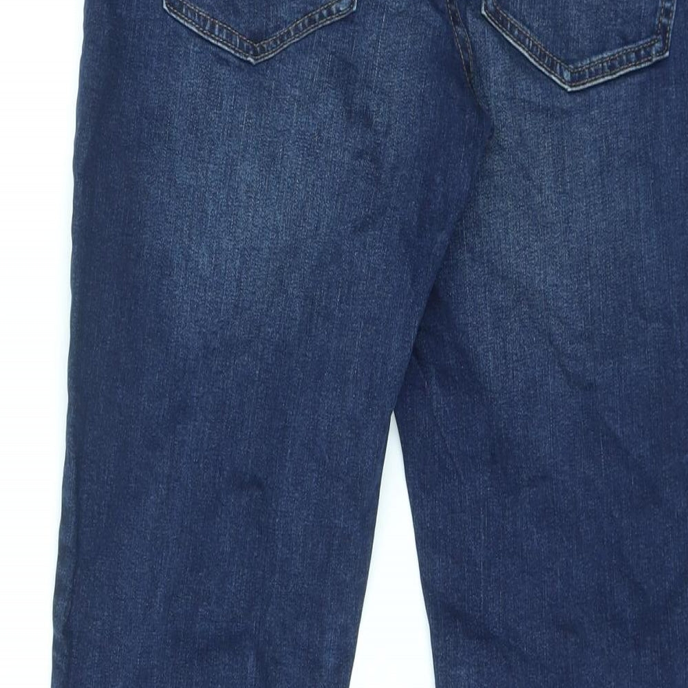 NEXT Mens Blue Cotton Straight Jeans Size 32 in L31 in Regular Zip