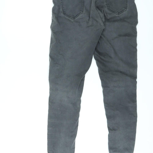 George Womens Grey Cotton Skinny Jeans Size 12 L27 in Regular - Elasticated Waist