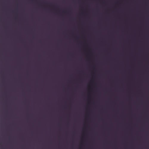 Denim Womens Purple Cotton Skinny Jeans Size 14 L26 in Regular