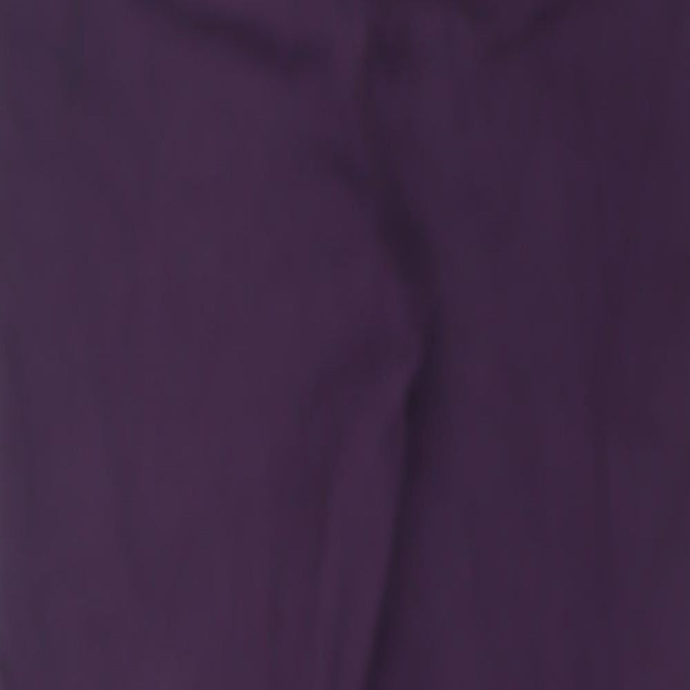 Denim Womens Purple Cotton Skinny Jeans Size 14 L26 in Regular