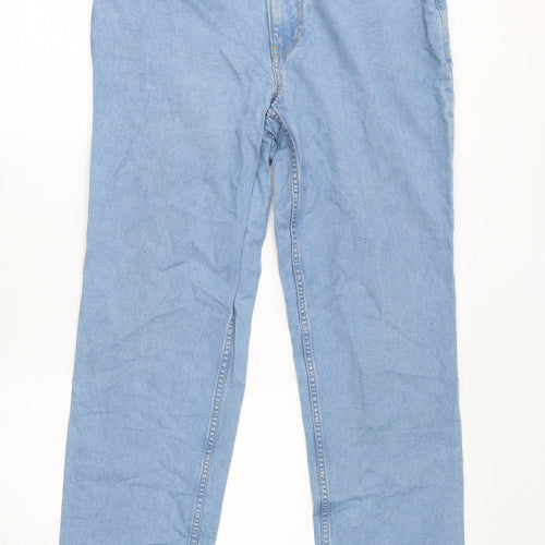 Killer Womens Blue Cotton Straight Jeans Size 36 in L33 in Regular Zip