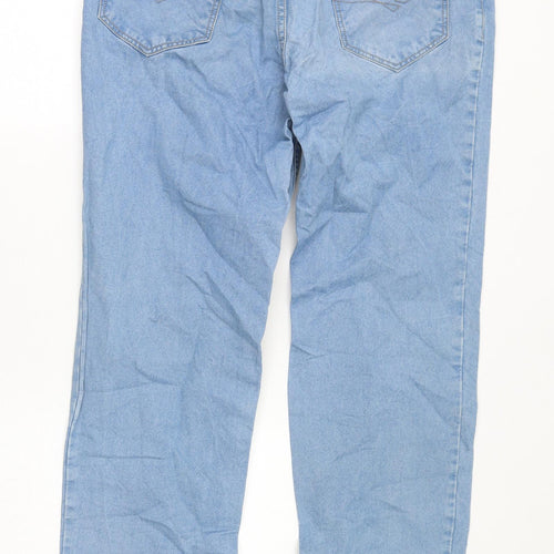 Killer Womens Blue Cotton Straight Jeans Size 36 in L33 in Regular Zip