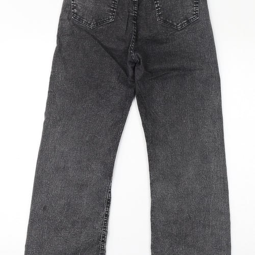 Warpath Womens Black Cotton Straight Jeans Size 27 in L28 in Regular Zip