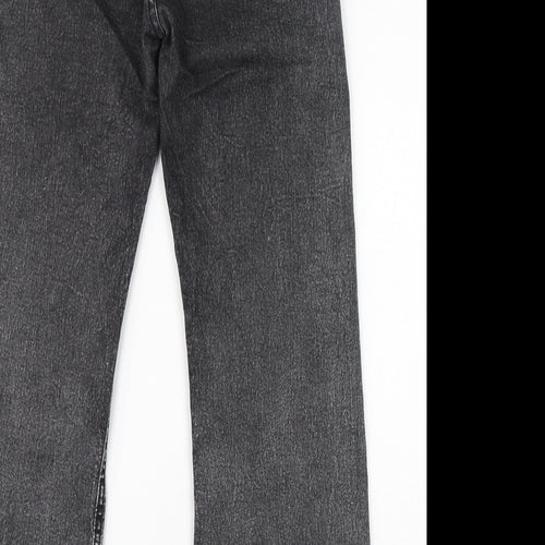 Warpath Womens Black Cotton Straight Jeans Size 27 in L28 in Regular Zip