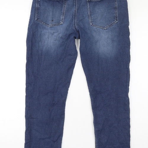 NEXT Boys Blue Cotton Straight Jeans Size 14 Years L26 in Regular Drawstring