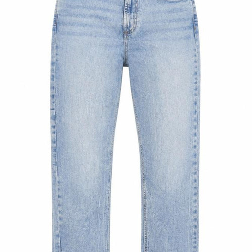 ASOS Womens Blue Cotton Straight Jeans Size 30 L32 in Regular Zip
