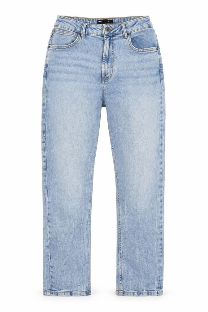ASOS Womens Blue Cotton Straight Jeans Size 30 L32 in Regular Zip