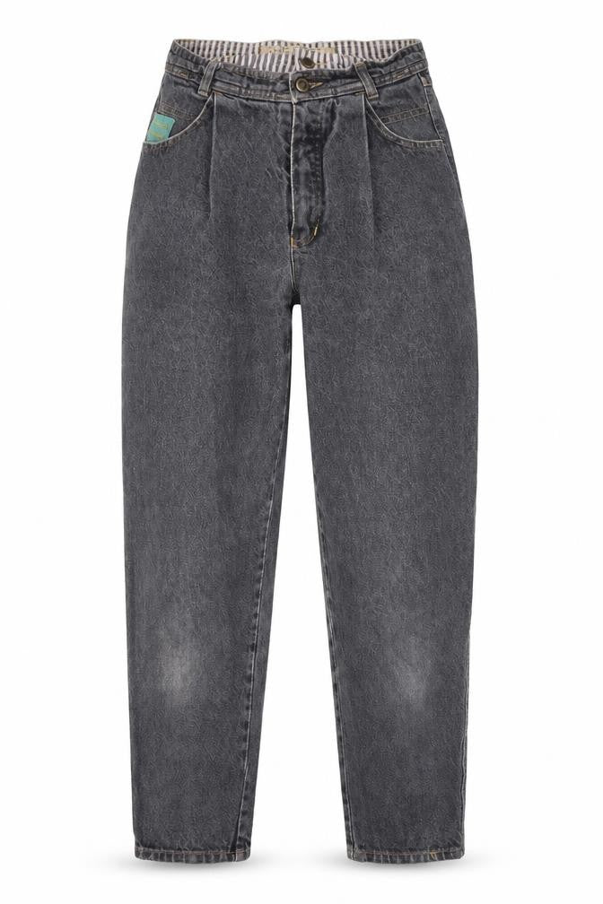 Best Womens Grey Cotton Mom Jeans Size 28 in L30 in Regular Zip