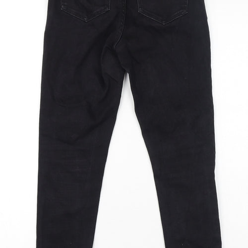 New Look Womens Black Cotton Skinny Jeans Size 8 L27 in Regular Zip