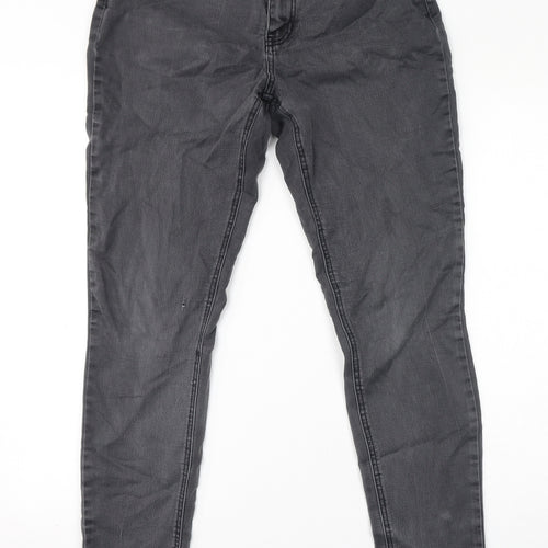 Joules Womens Grey Cotton Skinny Jeans Size 12 L30 in Regular Zip