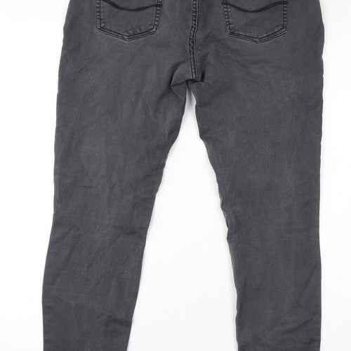 Joules Womens Grey Cotton Skinny Jeans Size 12 L30 in Regular Zip