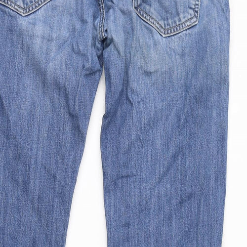Diesel Womens Blue Cotton Straight Jeans Size 34 in L32 in Regular Zip