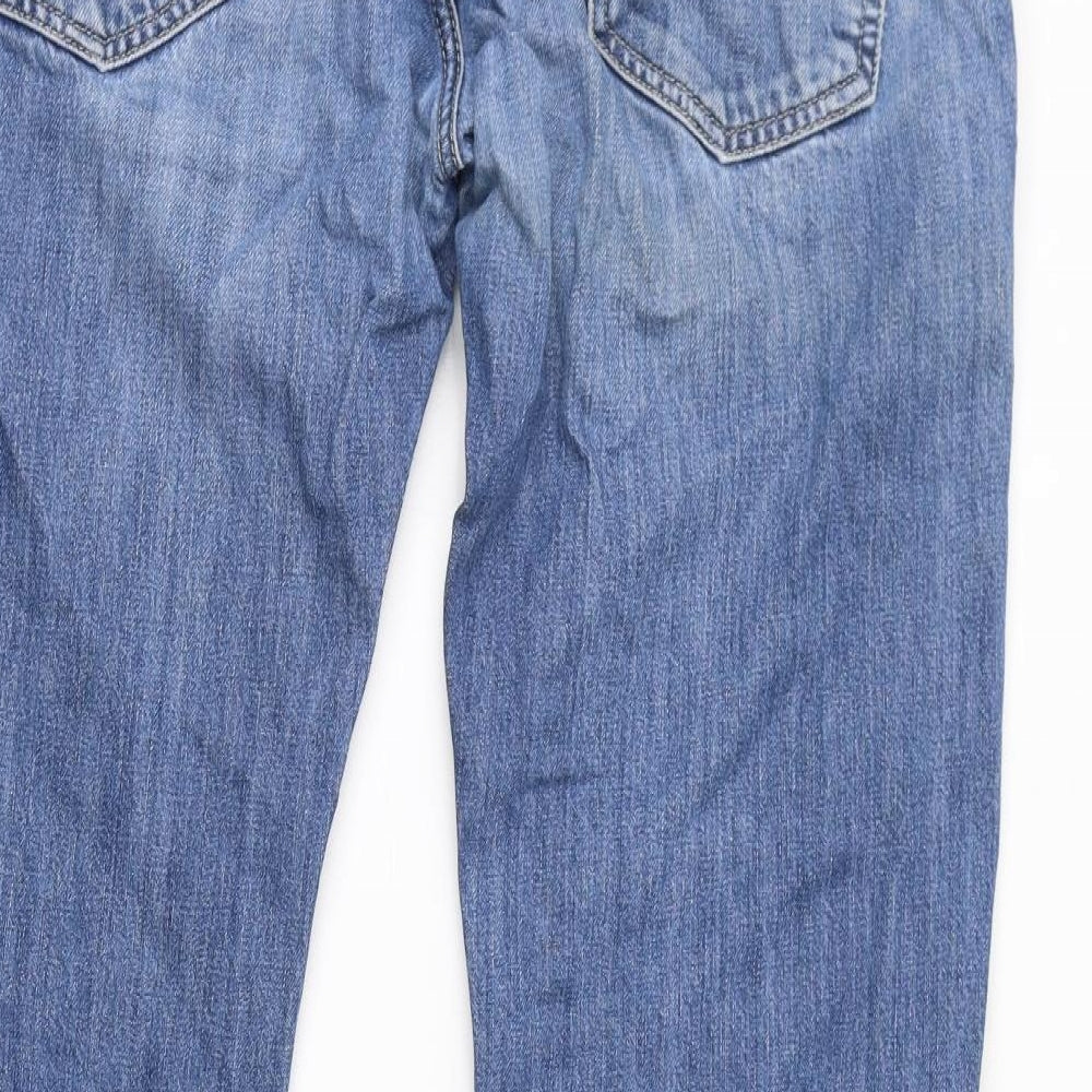 Diesel Womens Blue Cotton Straight Jeans Size 34 in L32 in Regular Zip