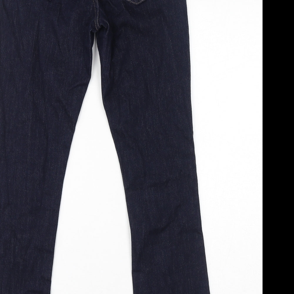 Principles Womens Blue Cotton Bootcut Jeans Size 8 L29 in Regular Zip