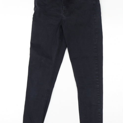 Topshop Womens Black Polyester Skinny Jeans Size 28 in L27 in Regular Zip