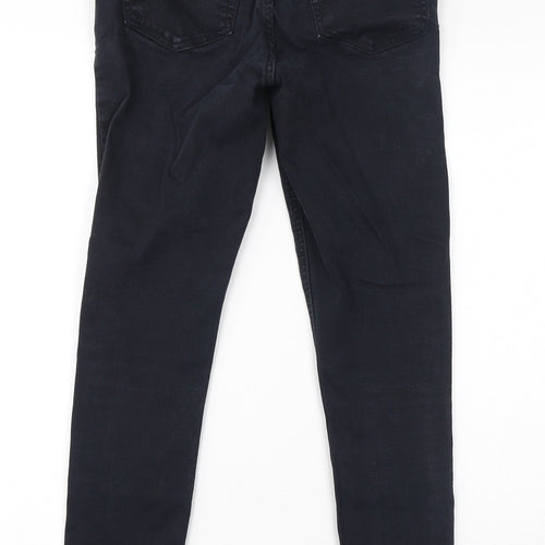 Topshop Womens Black Polyester Skinny Jeans Size 28 in L27 in Regular Zip