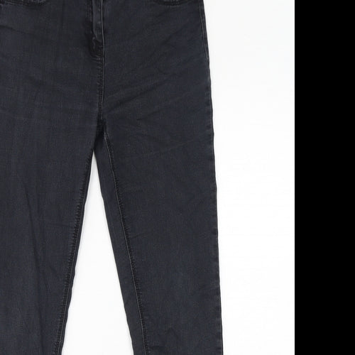 George Womens Black Cotton Skinny Jeans Size 10 L29 in Regular Zip - Super Skinny