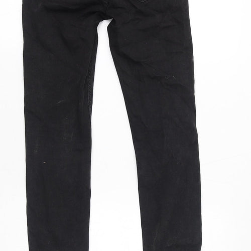 Weekday Womens Black Cotton Skinny Jeans Size 26 in L32 in Regular Zip