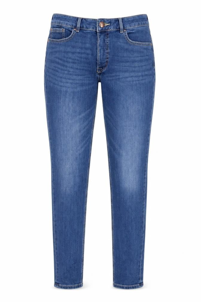 Marks and Spencer Womens Blue Cotton Skinny Jeans Size 30 in L28 in Regular Zip - Pockets, Belt Loops
