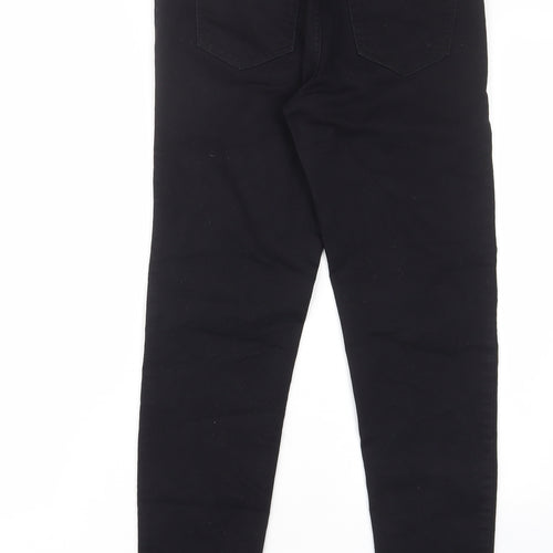 New Look Womens Black Cotton Skinny Jeans Size 10 L27 in Regular - Elastic waist