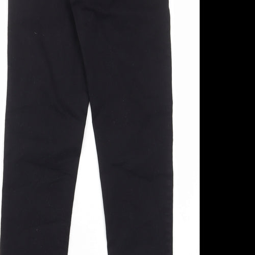 New Look Womens Black Cotton Skinny Jeans Size 10 L27 in Regular - Elastic waist