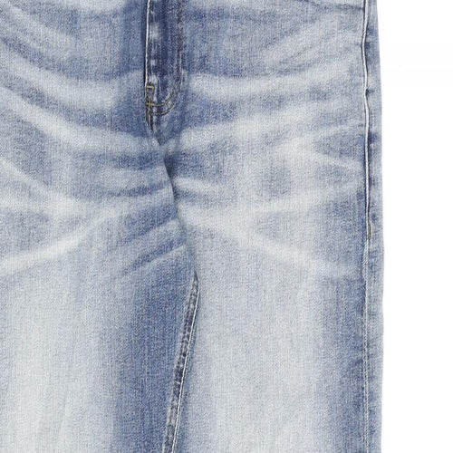 NEXT Mens Blue Cotton Straight Jeans Size 34 in L28 in Regular Zip