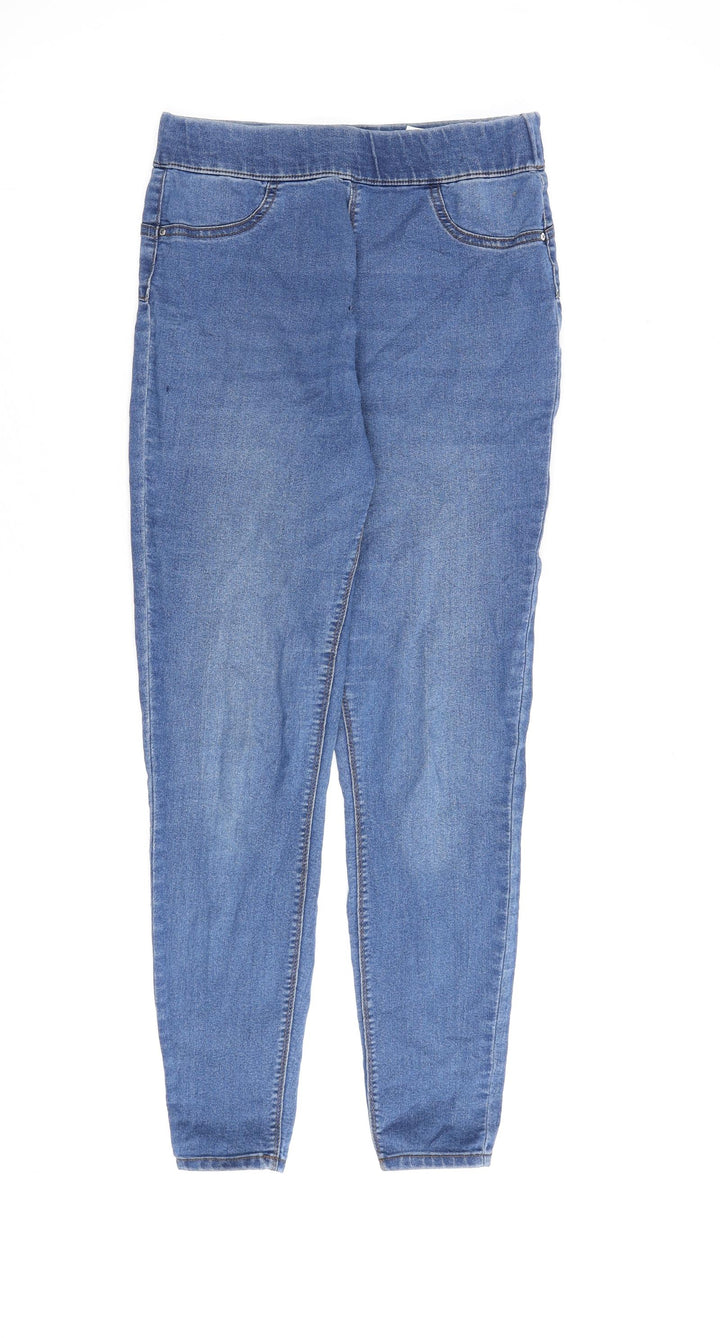 Papaya Womens Blue Cotton Jegging Jeans Size 10 L27 in Regular