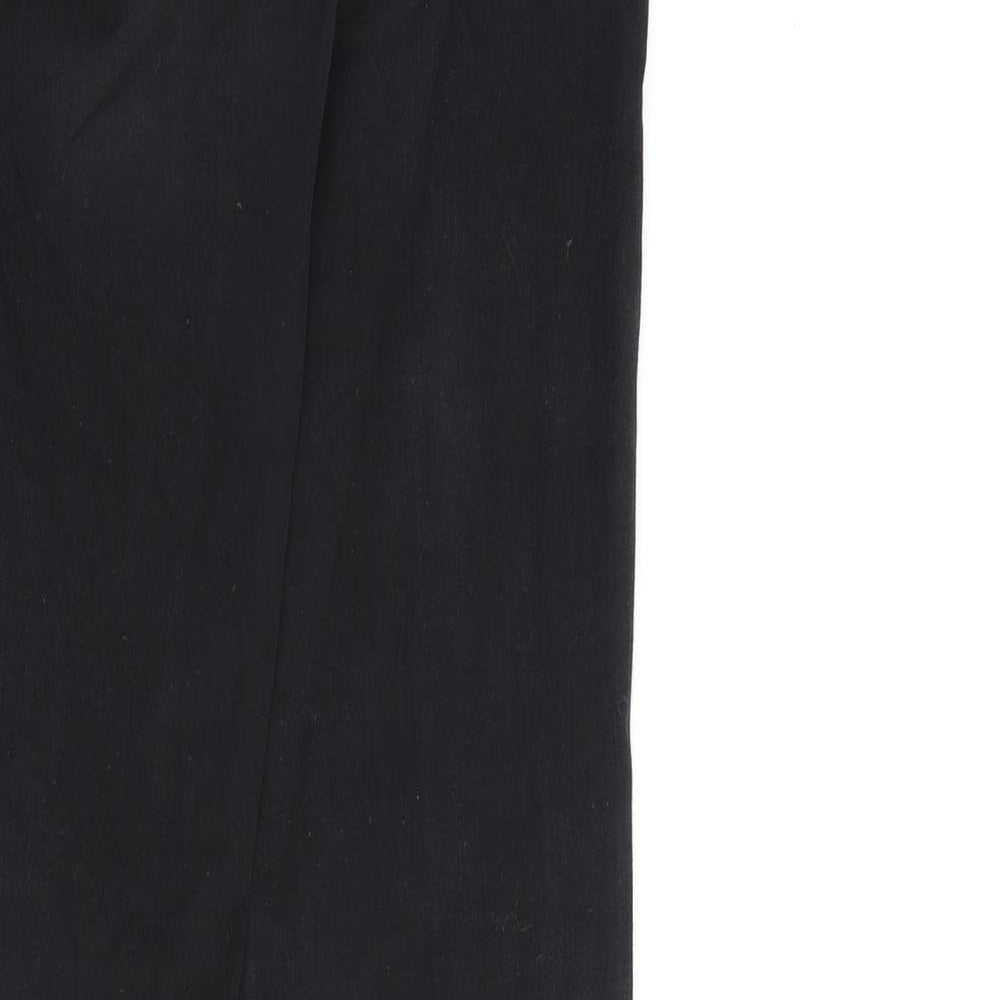 NEXT Womens Black Cotton Straight Jeans Size 10 L32 in Regular Zip