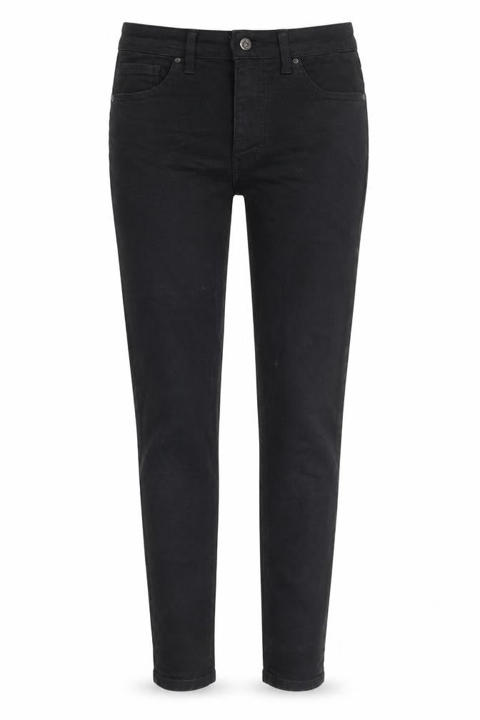 Topshop Womens Black Cotton Skinny Jeans Size 28 in L32 in Regular Zip