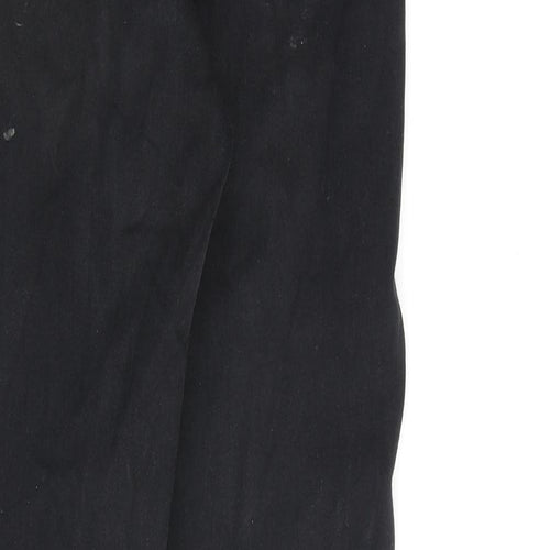 Topshop Womens Black Cotton Skinny Jeans Size 28 in L32 in Regular Zip