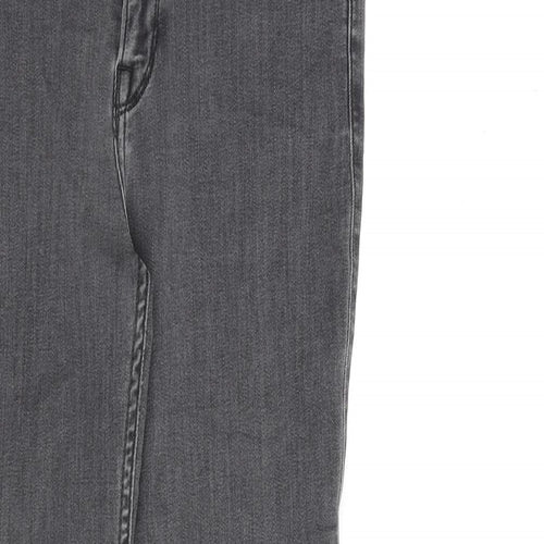 Lee Womens Grey Cotton Skinny Jeans Size 29 in L31 in Regular Zip
