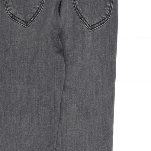 Lee Womens Grey Cotton Skinny Jeans Size 29 in L31 in Regular Zip