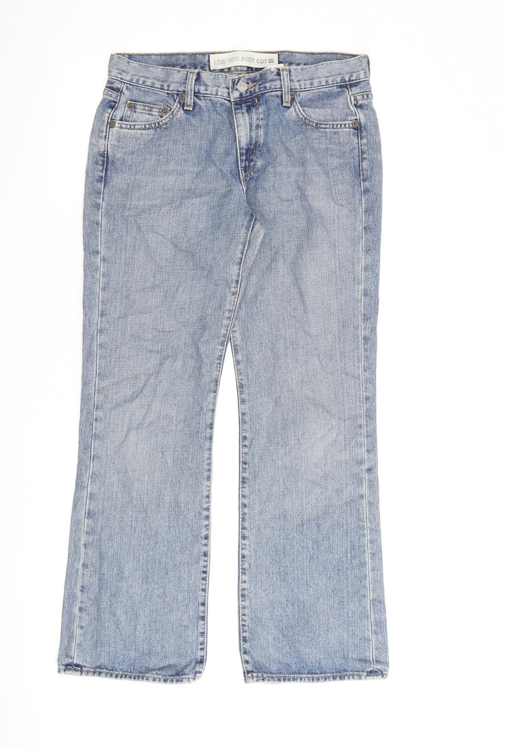 Gap Womens Blue Cotton Wide-Leg Jeans Size 32 in L30 in Regular Zip