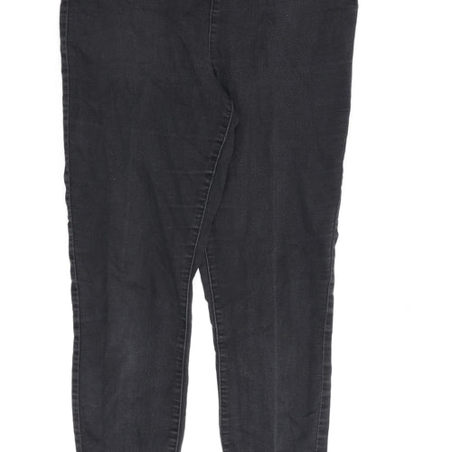 Papaya Womens Grey Cotton Jegging Jeans Size 10 L27 in Regular