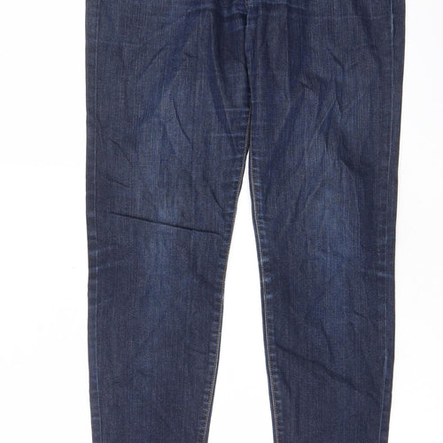 Cherokee Womens Blue Cotton Skinny Jeans Size 8 L30 in Regular Zip - Pockets, Belt Loops
