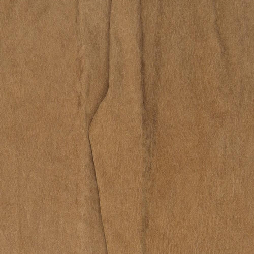 Zanzea Womens Brown Cotton Trousers Size 2XL L28 in Regular - Pockets