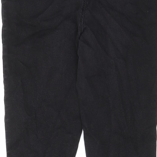 Papaya Womens Black Cotton Skinny Jeans Size 16 L26 in Regular