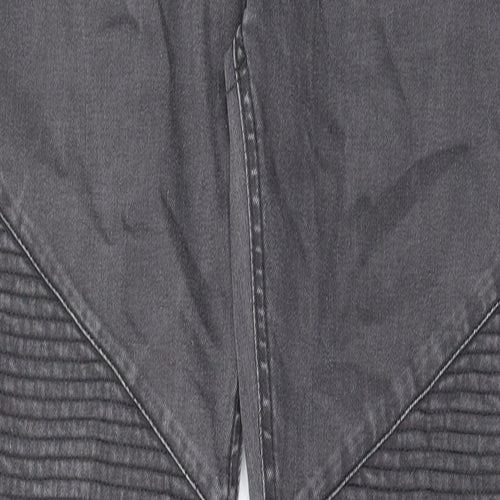 Denim & Co. Mens Grey Cotton Tapered Jeans Size 32 in L34 in Regular Zip - Pockets, Belt Loops