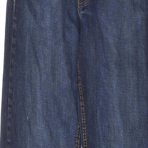 Urban star Mens Blue Cotton Straight Jeans Size 32 in L30 in Regular Zip - Pockets, Belt Loops