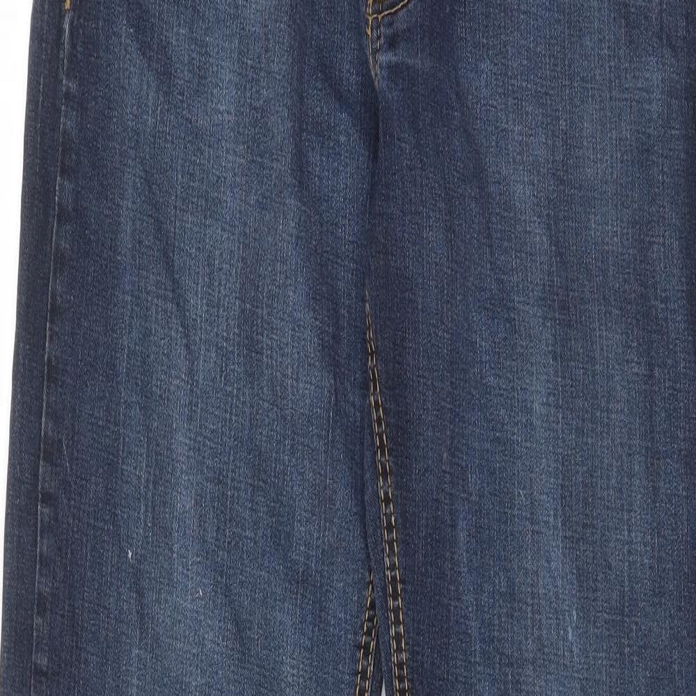 Urban star Mens Blue Cotton Straight Jeans Size 32 in L30 in Regular Zip - Pockets, Belt Loops