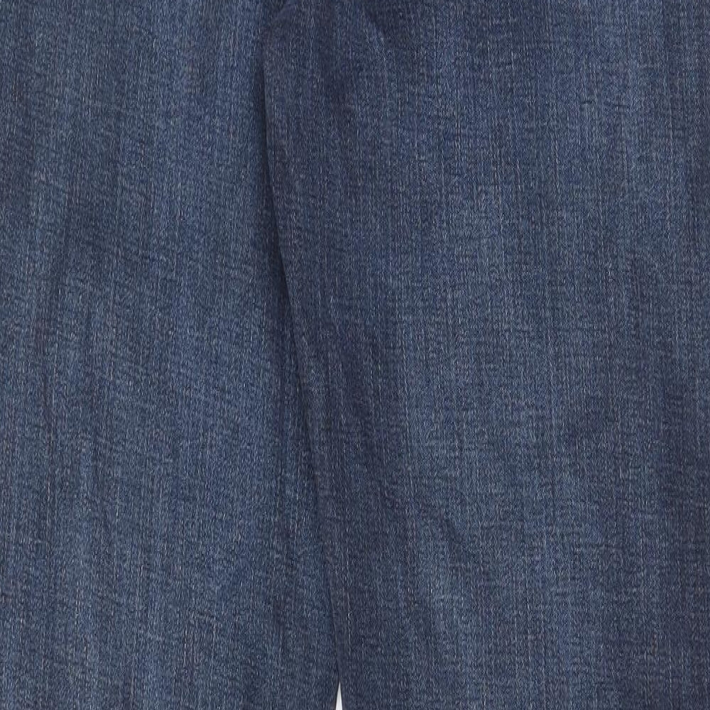 Urban star Mens Blue Cotton Straight Jeans Size 32 in L30 in Regular Zip - Pockets, Belt Loops