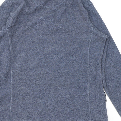 Mountain Warehouse Womens Blue Polyester Pullover Sweatshirt Size 8 Zip