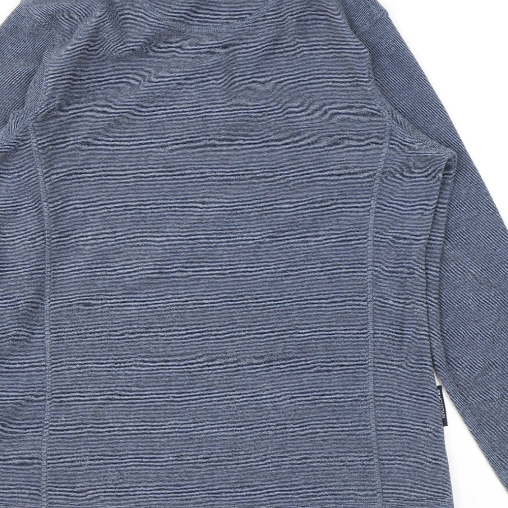 Mountain Warehouse Womens Blue Polyester Pullover Sweatshirt Size 8 Zip